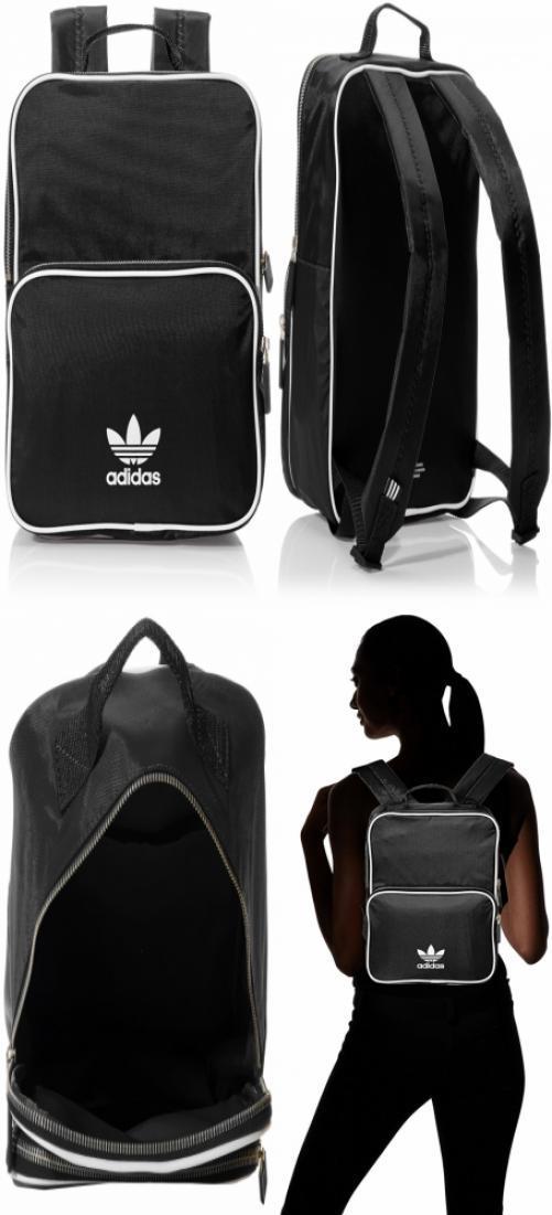 Sac A Dos - Adidas Originals - Bp Cl Moyen Adicolor - Bleu - 23 X 31 X 12 Cm - Compartiment Zippe