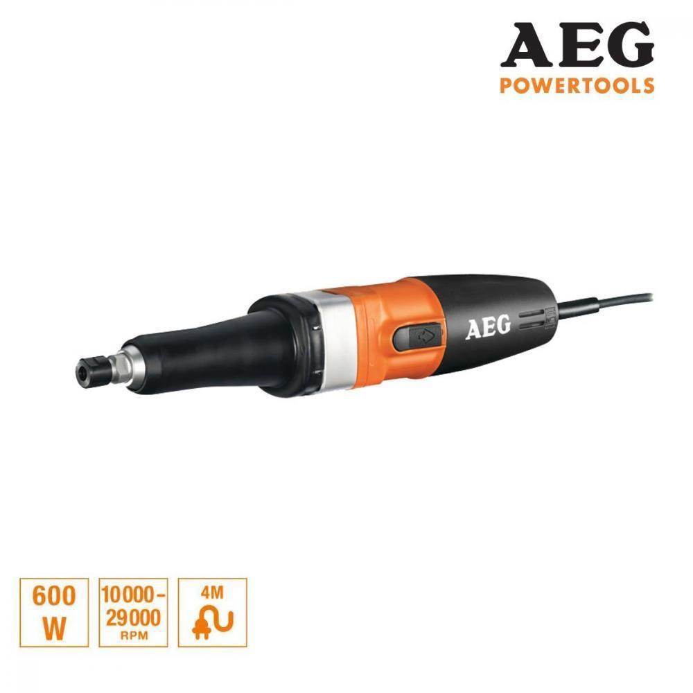 Meuleuse Droite Aeg Powertools - Gsl 600 E - 600 W - Orange - Matiere Synthetique - Filaire