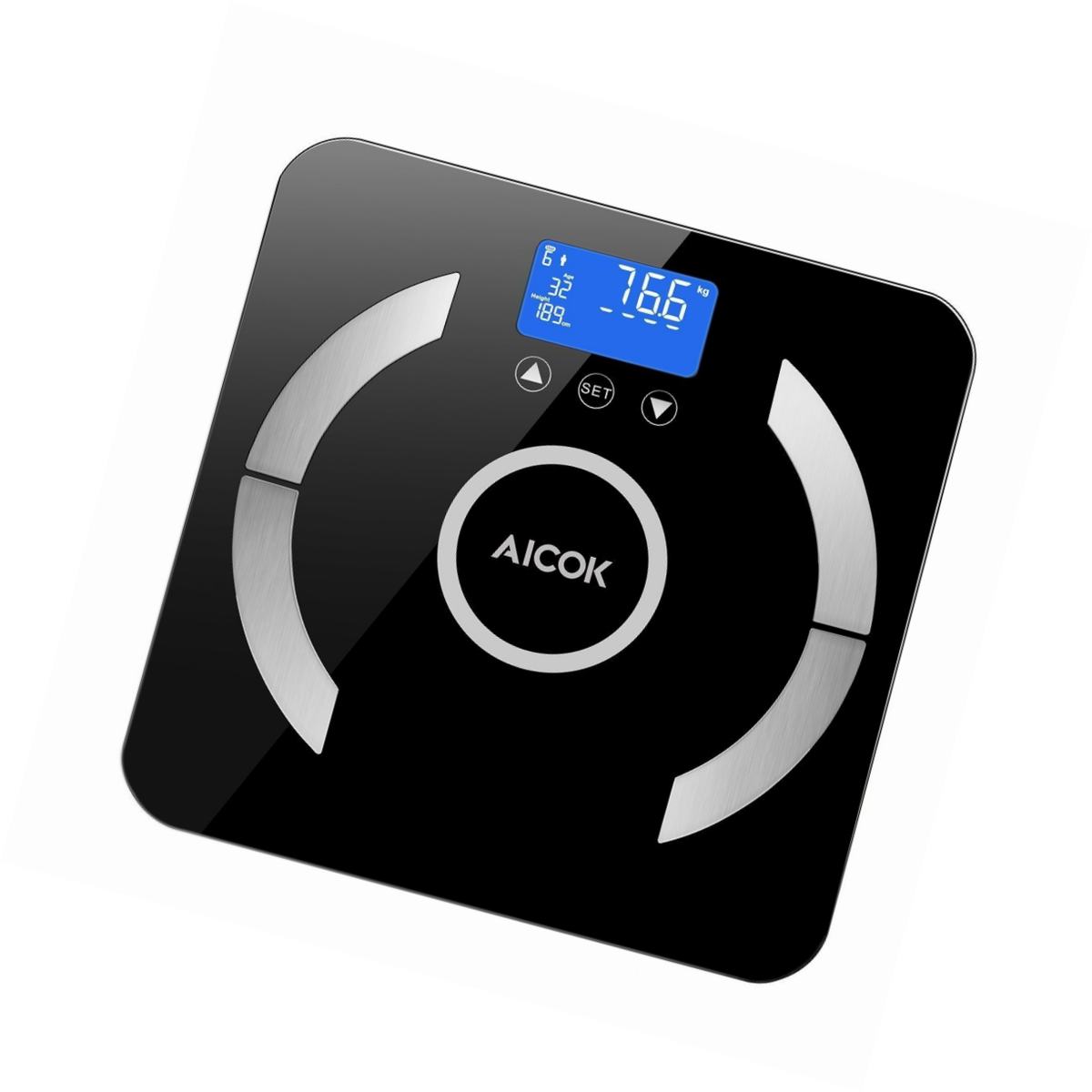 Aicok Pese Personne Impedancemetre, Balance De Mesure De Graisse Corporelle N