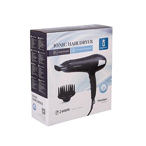 Aigostar Monique 32hie Seche Cheveux Professionnel Ionique Avec Diffuseur 2400 W Option Air Froid Design Exclusif
