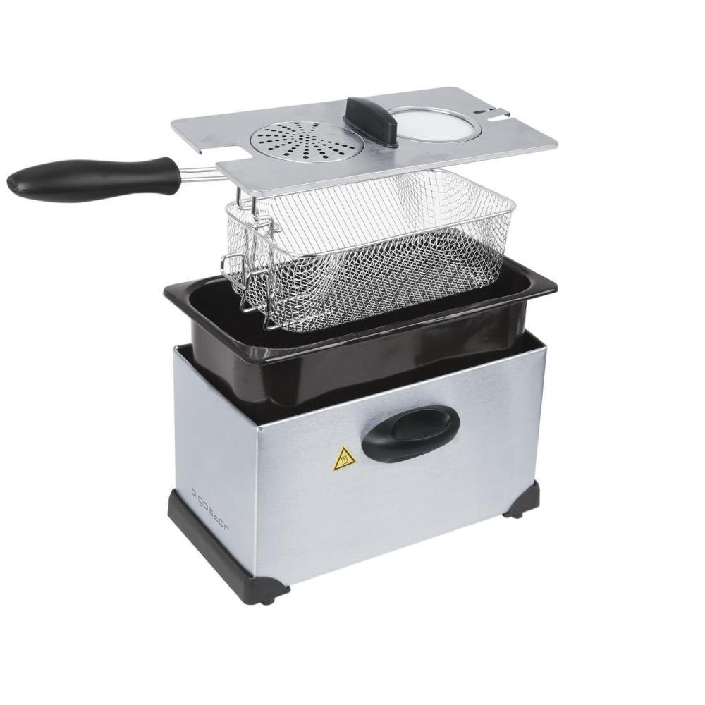 Aigostar Ushas 30hez Friteuse 0 Bpa Avec Fenetre De Vue 3l Cuve Amovible Acier Inoxydable Design Exclusif