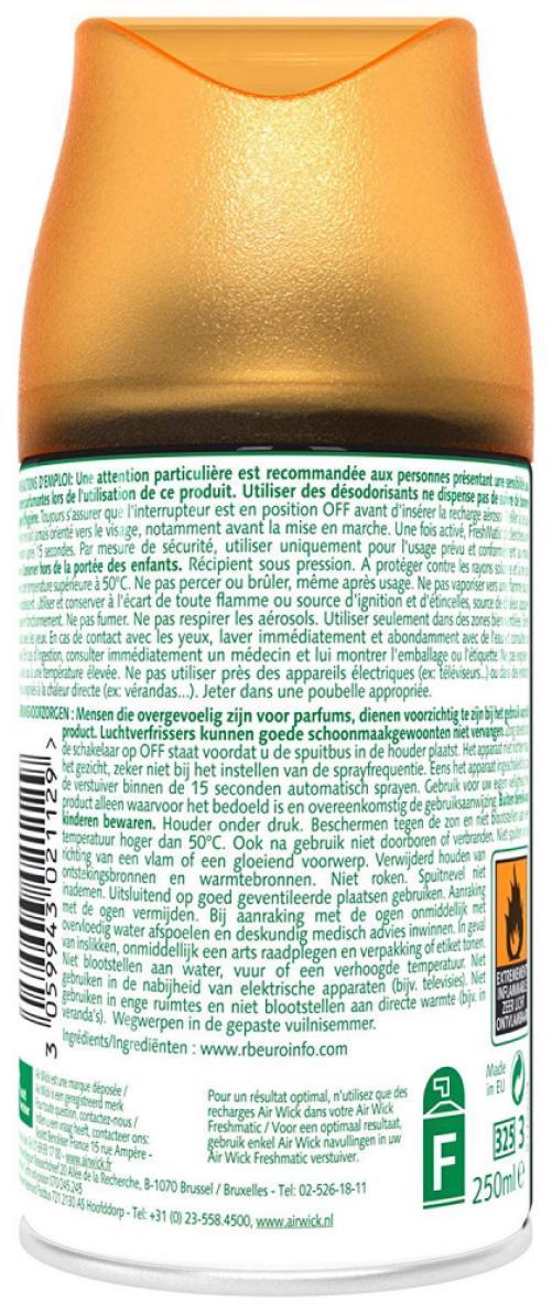 Air Wick Desodorisant Maison Recharge Freshmatic Bois Vanille 250ml