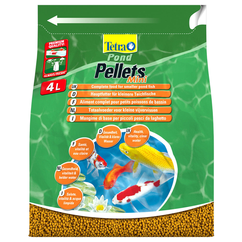 Tetra Aliment Complet Pond Pellets Mini En Granules - Pour Petit Poisson De Bassin - 4l