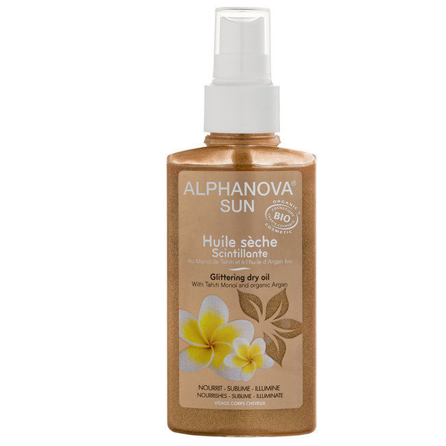 Alphanova Sante Organic Sun Huile Seche Scintillante Bio Alphanova Beauty (125ml) - Spray 125 Ml