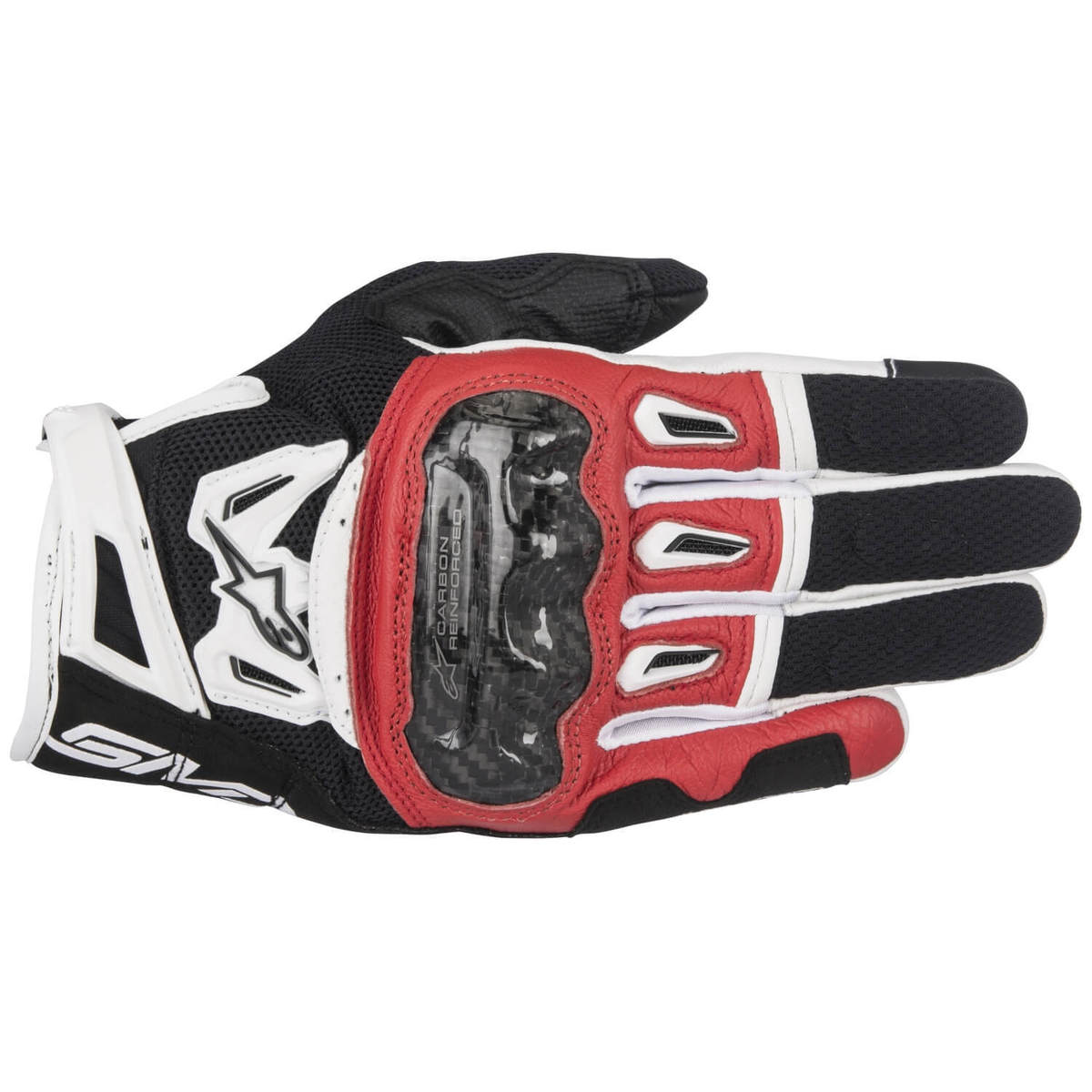 Gants Alpinestars Smx 2 Air Carbon V2 Noir Et Rouge L Alpinestars