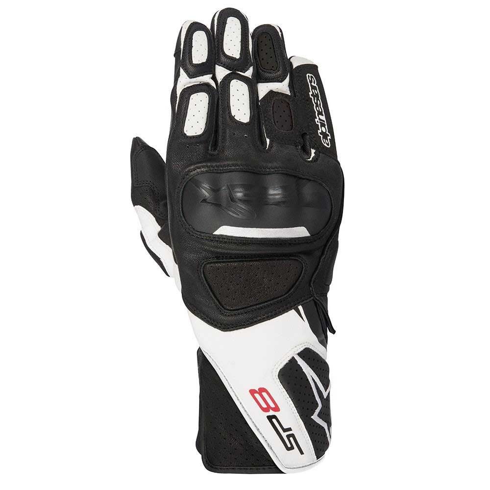 Gants Moto Alpinestars Sp-8v2 Blanc-noir