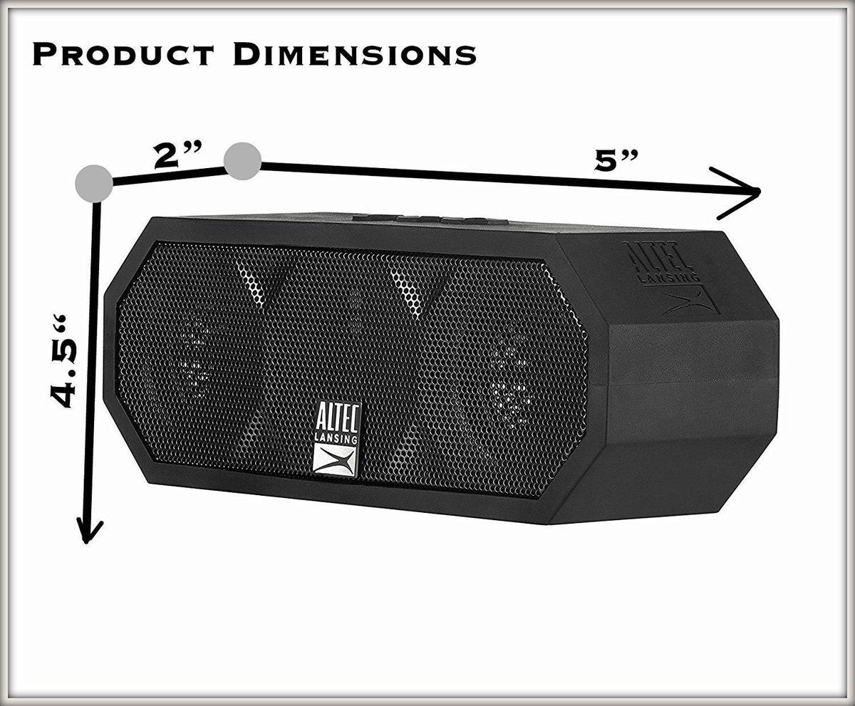 Enceintes Bluetooth Nomade Altec Lansing Al-imw457 - Noir - Ip67 - 10h - Portee 15m