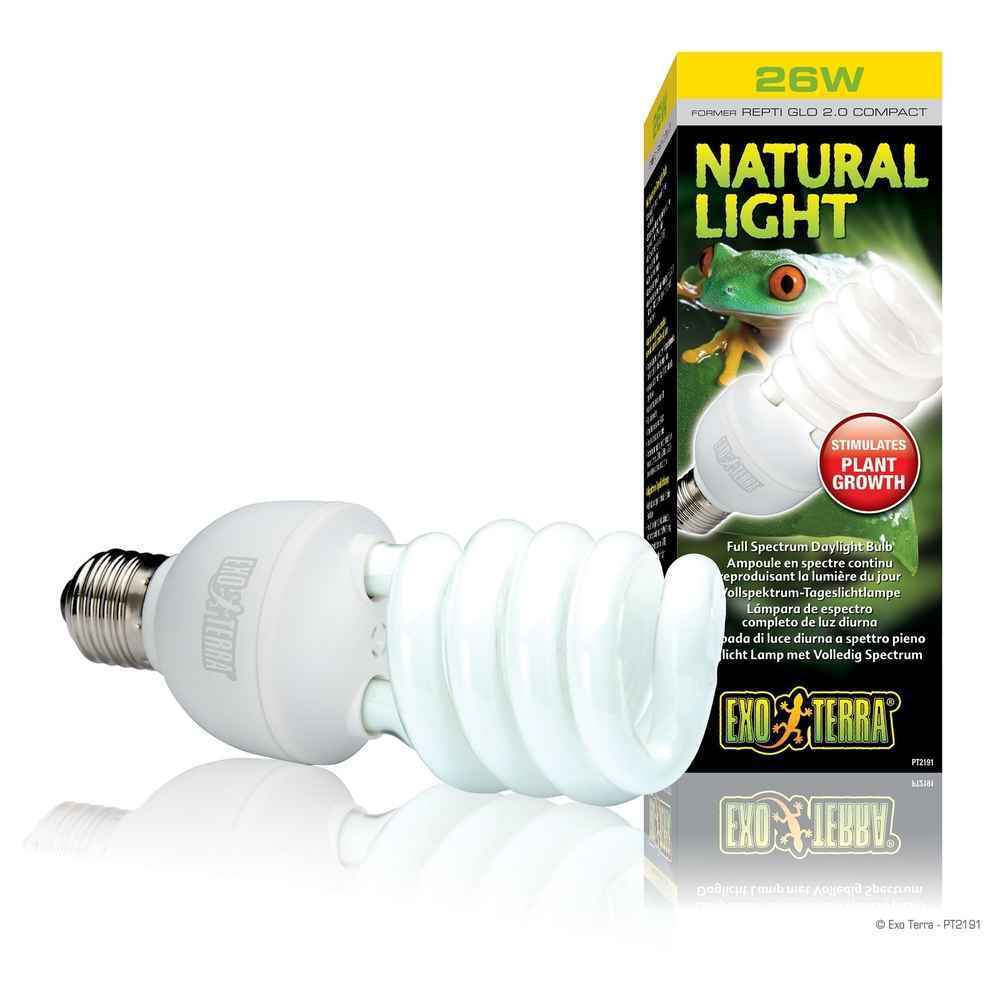 Ampoule Natural Light Fluocompact pour Terrarium - Exo Terra - 26W