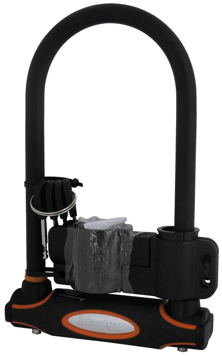 Antivol U MASTERLOCK noir 11 x 21 cm pour velo