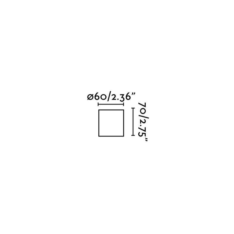 Applique En Aluminium Blanc Mat Ten - Faro Barcelona