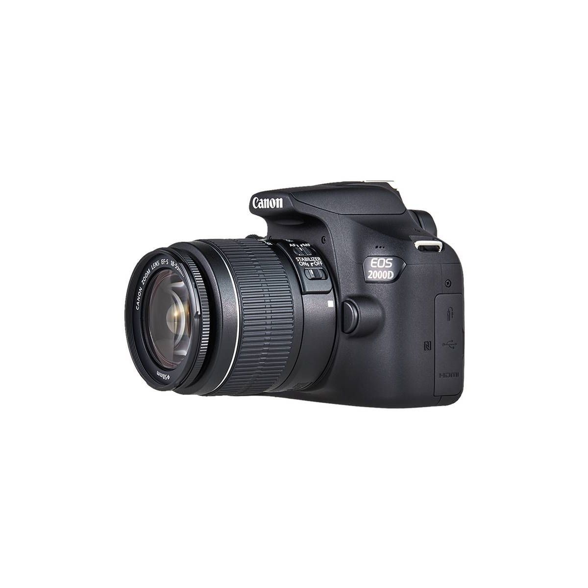 Canon Eos 2000d Appareil Photo Numerique Reflex 24.1 Mp Aps-c 1080p - 30 Pi-s 3x Zoom Optique Objectif Ef-s 18-55 Mm Is Stm?