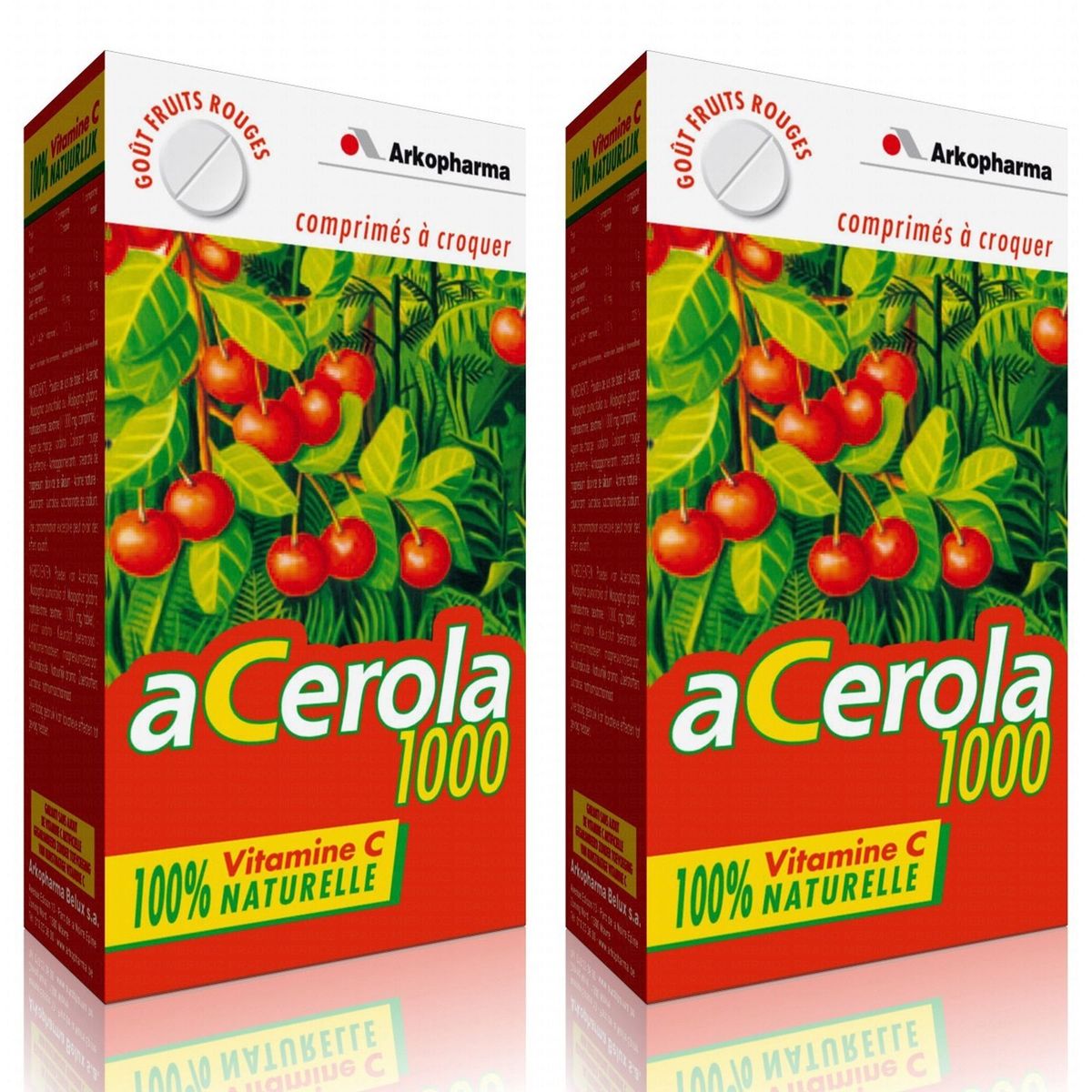 Arkopharma Arkovital Acerola 1000 Vitamine C 2x30 Comprimes