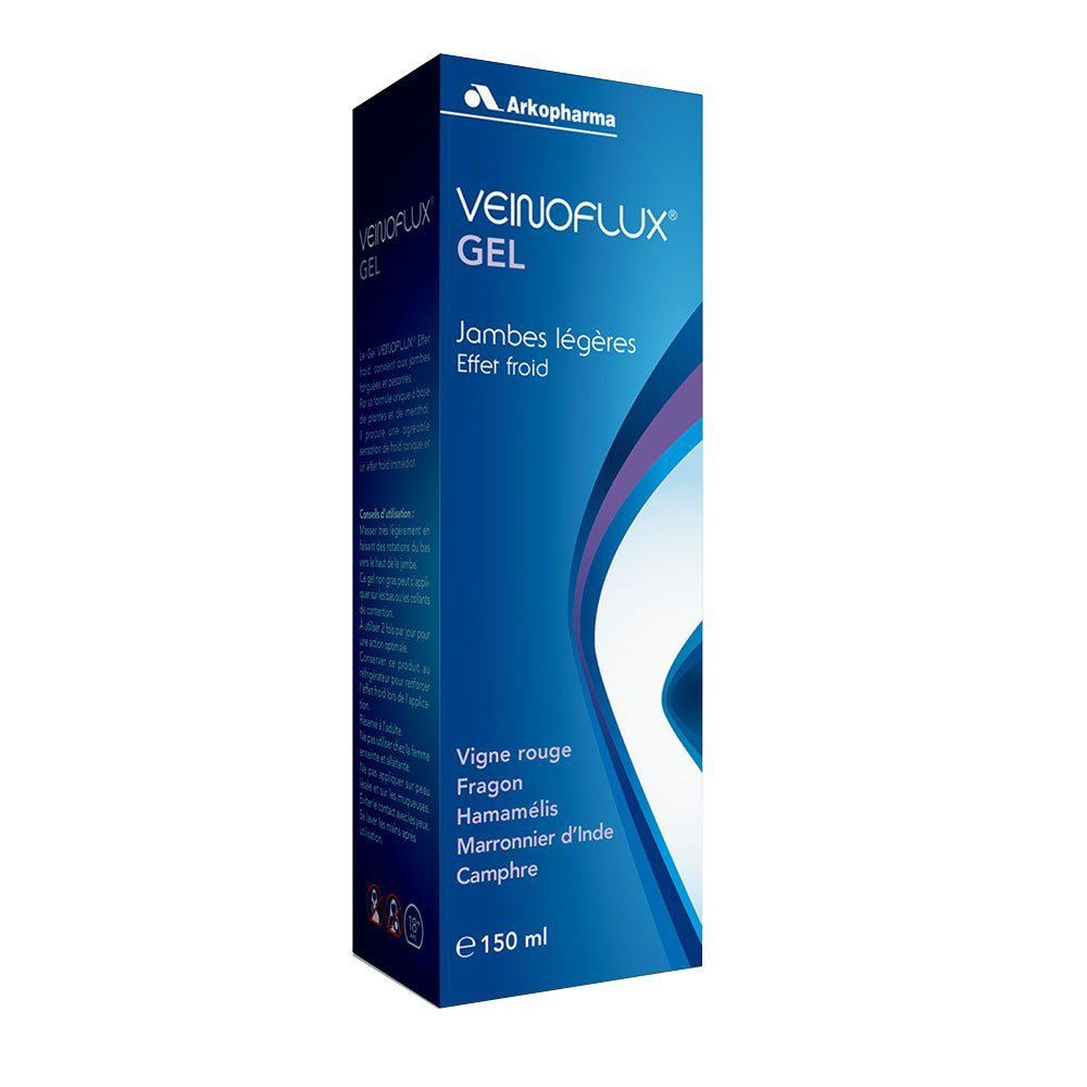 Arkopharma Veinoflux Gel Jambes Legeres Effet Froid 150ml