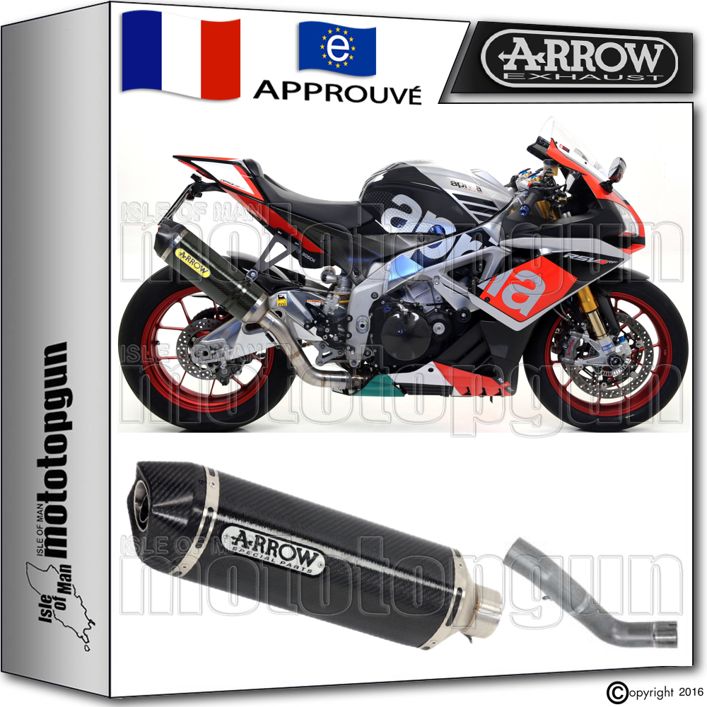 Silencieux Arrow Carbone Race-tech Embout Carbone Carbone