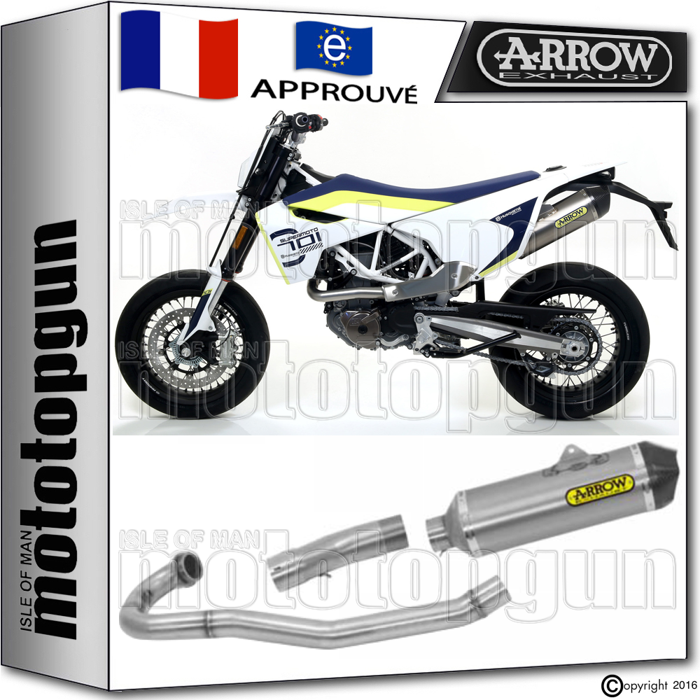 Silencieux Arrow Race-tech Titane Embout Carbone Titane