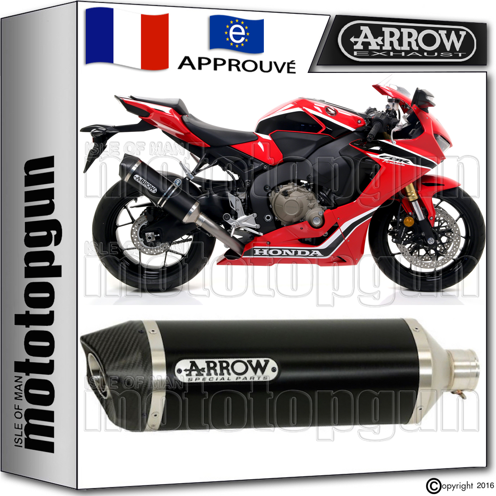 Silencieux Arrow Race-tech Alu Dark Embout Carbone Alu Dark
