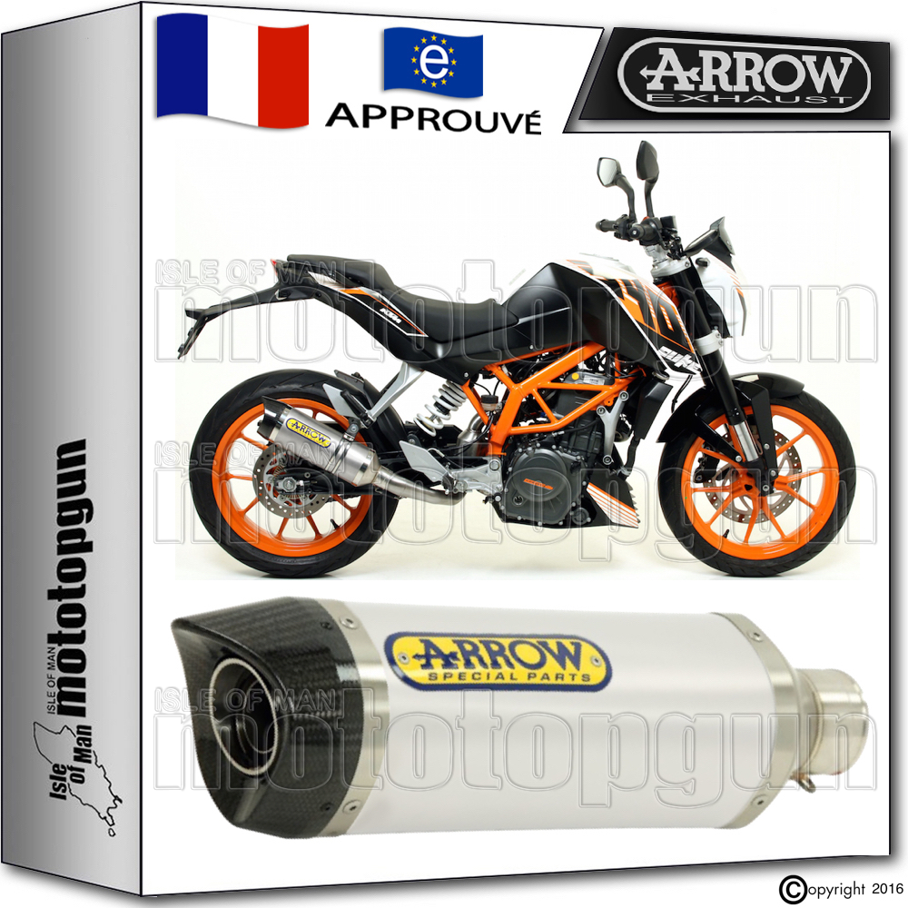 Silencieux Arrow Thunder Alu Embout Carbone Alu