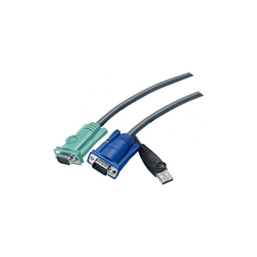 2L-5202U jeu de cable KVM USB pour Switch KVM CS-1708/1716, 1,8m