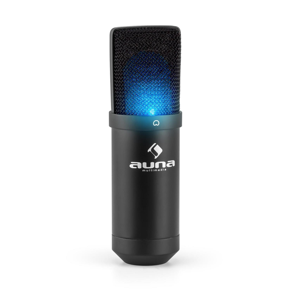 Auna Mic-900b-ledmicrophone A Condensateur Usb Studio -noir