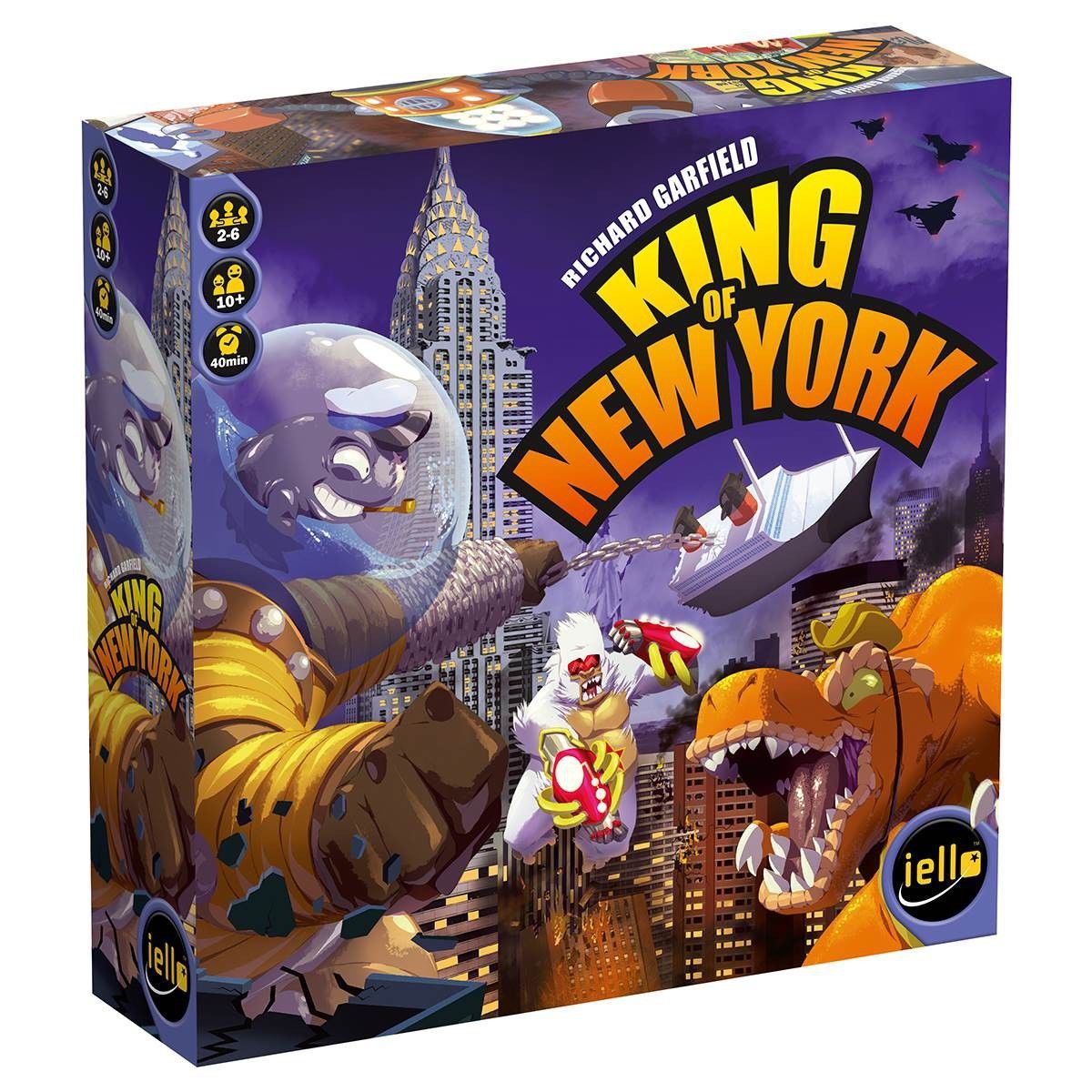 Jeu De Societe King Of New York - Iello - Version Francaise - Pour 2 Joueurs Ou Plus - Duree Du Jeu: 30 Min