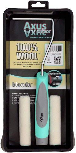 Axus Decor Kit mini-rouleau 100% laine naturelle Blond