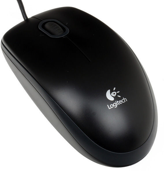 Souris Usb Logitech B100 Modele Optique Ambidextre Avec Connexion Usb Et 3 Boutons.