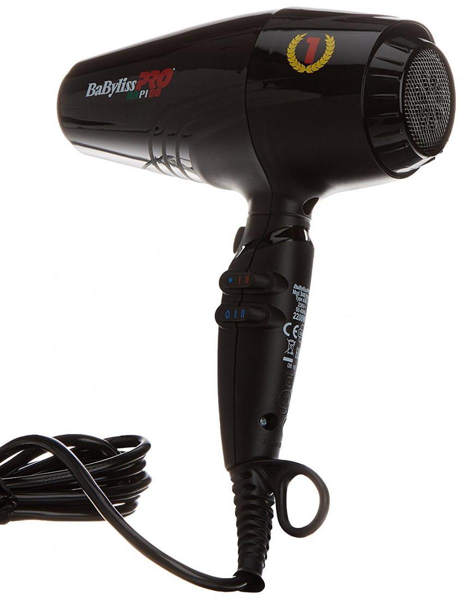 Babyliss Pro Seche Cheveux Rapido Ultra Leger Ref Bab7000ie Noir Rouge Air Froid Sechage Materiel Electrique Cheveux