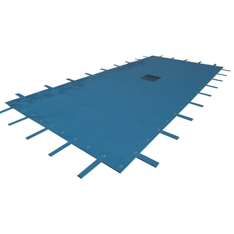 Bache - Piscine Rectangulaire - 8 X 14 M - Bleu - 140 G/m² - Protection Contre Les Intemperies
