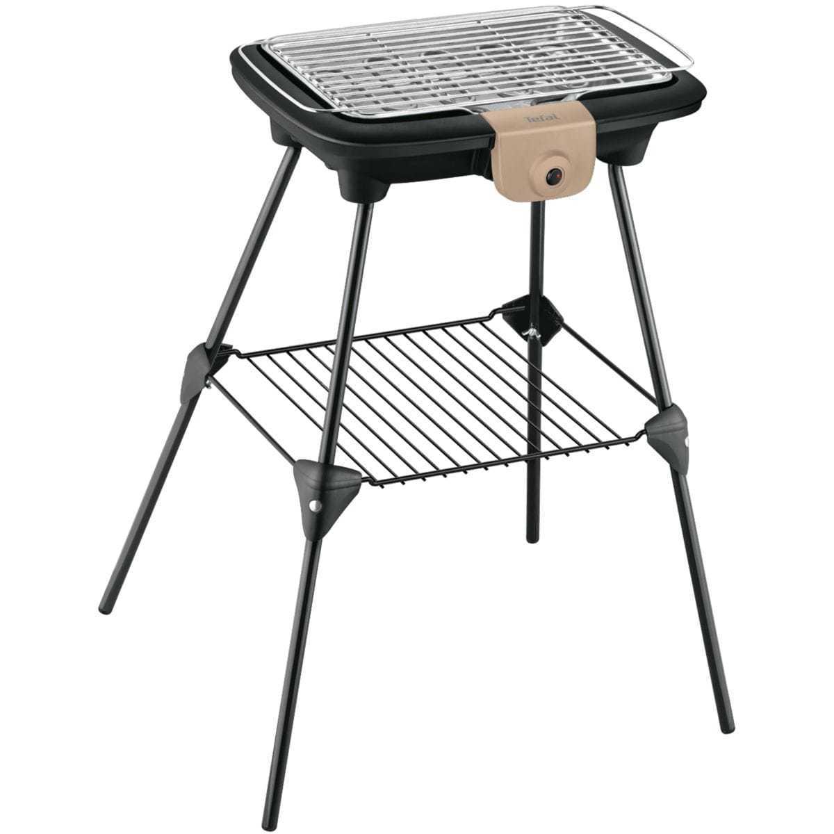 Tefal Bbq Electrique Bg90d814 Easygrill Power Pieds 2300 W Taupe