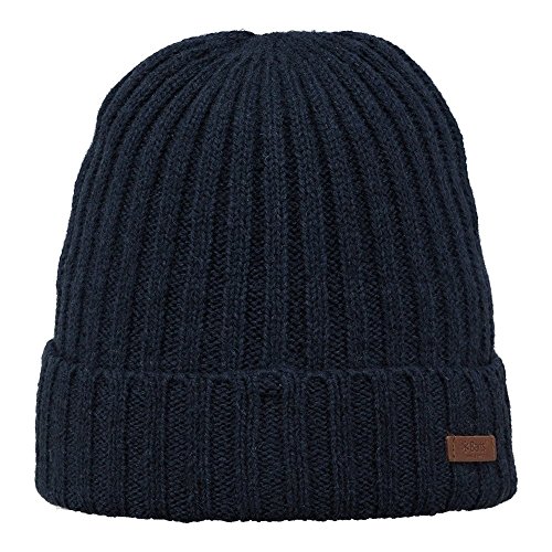 Bonnet A Revers Haakon By Barts Bleu Fonce