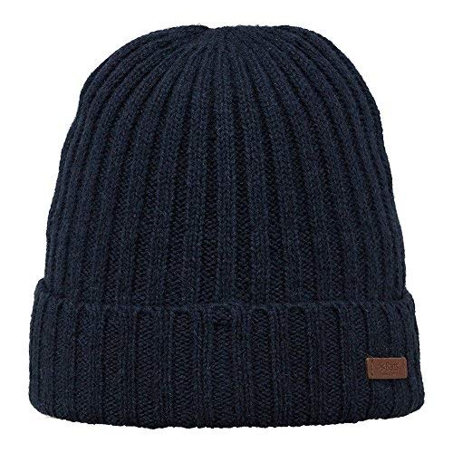 Bonnet A Revers Haakon By Barts Bleu Fonce