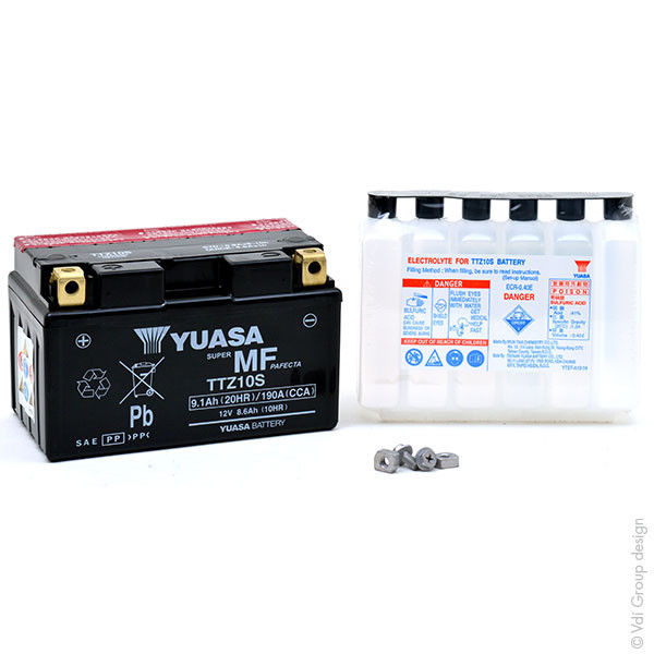 Batterie Yuasa Moto Honda 929 Cbr Rr Fireblade 2000-2001 Ytz10-s / Ytz10s / 12v 