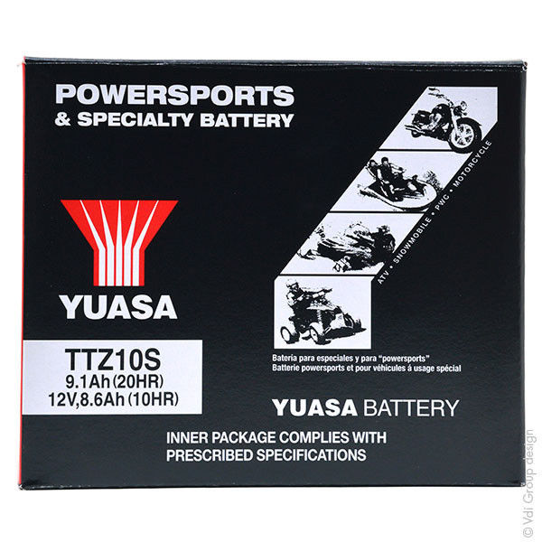 Batterie Yuasa Moto Honda 929 Cbr Rr Fireblade 2000-2001 Ytz10-s / Ytz10s / 12v 