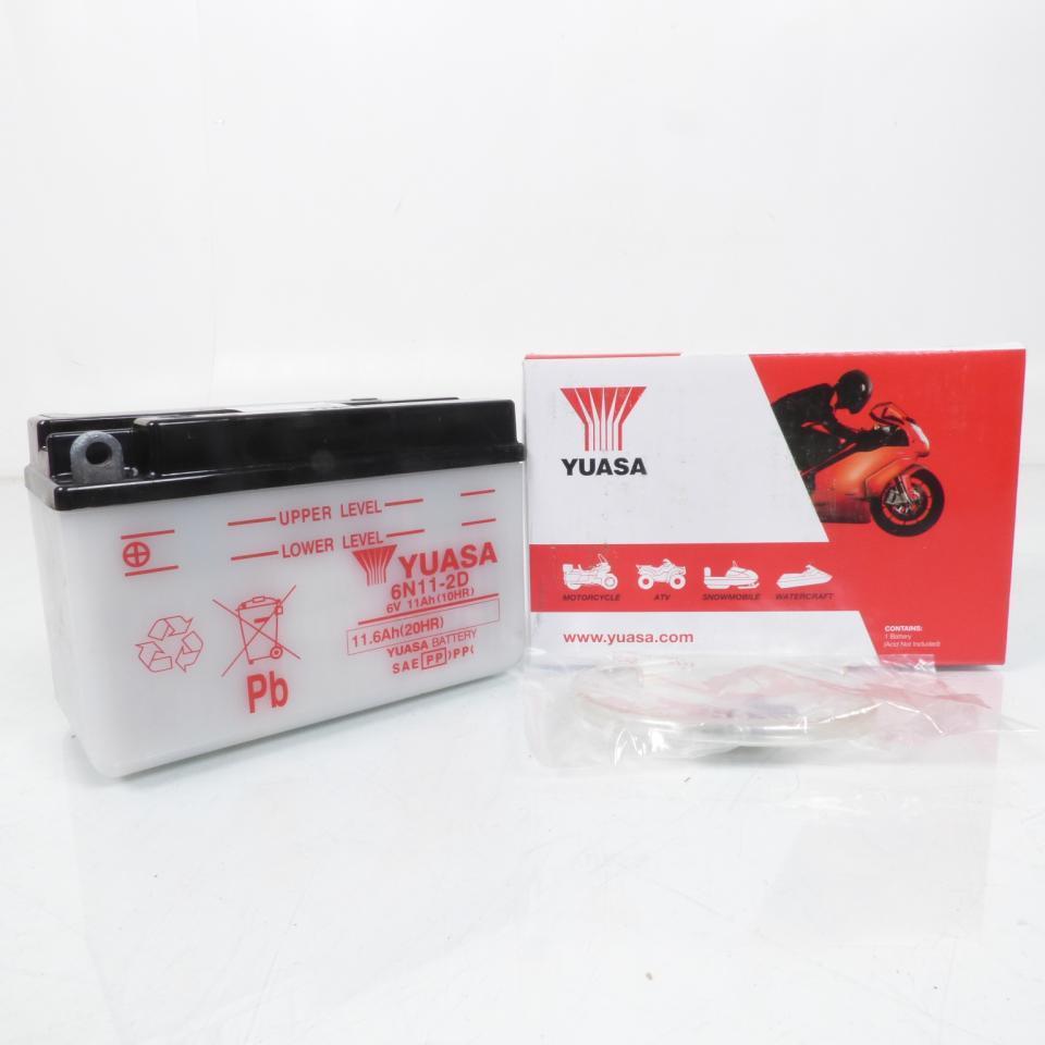 Batterie Yuasa Pour Scooter Yamaha 80 Cv Beluga 1981 A  1987 6n11-2d / 6v 11ah