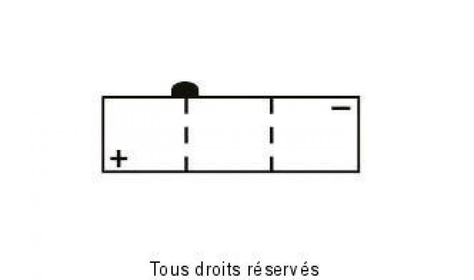 Batterie Yuasa Pour Scooter Yamaha 80 Cv Beluga 1981 A  1987 6n11-2d / 6v 11ah