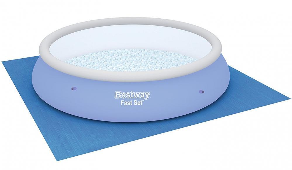 Bestway Flowclear Tapis De Sol Carre Pour Piscine Hors Sol 488 X 488 Cm 58003