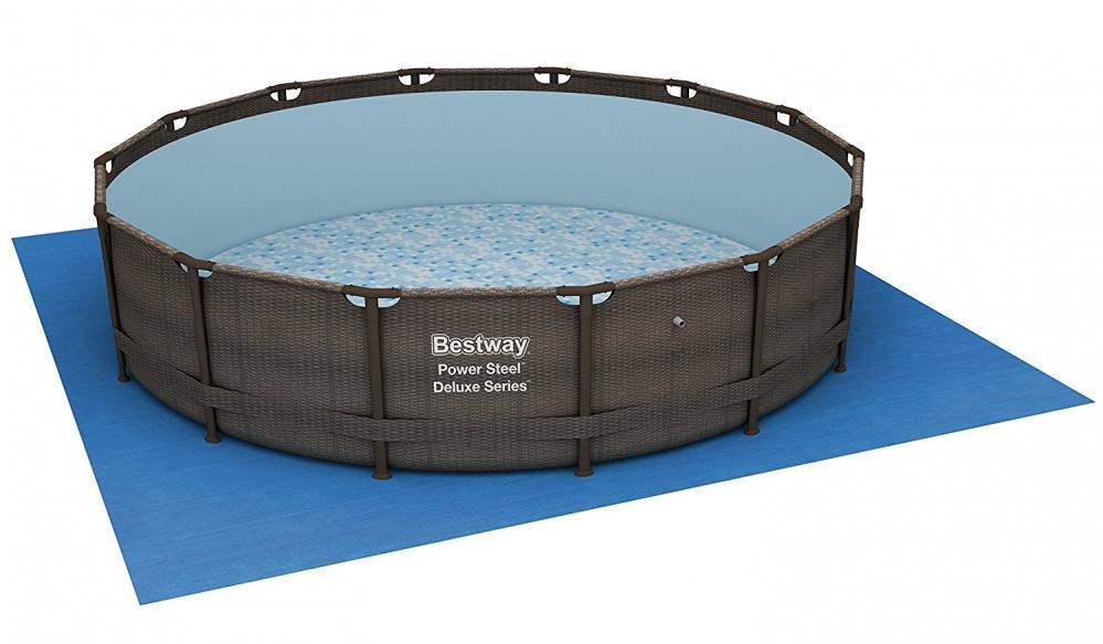 Bestway Flowclear Tapis De Sol Carre Pour Piscine Hors Sol 488 X 488 Cm 58003