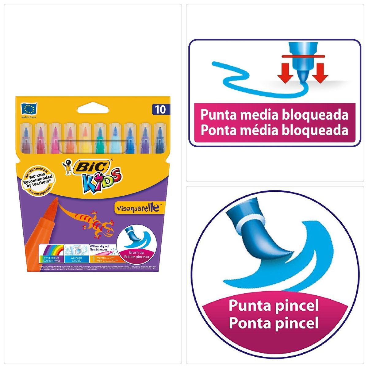 Bic Kids Visaquarelle 10 Feutres De Coloriage