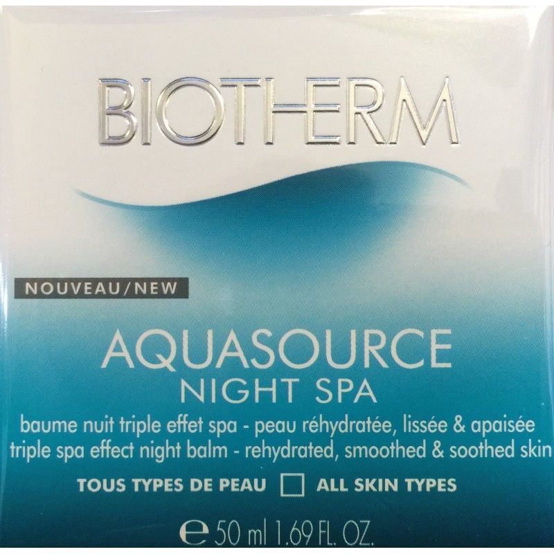 Biotherm Aquasource Night Spa Baume De Nuit Hydratant 50 Ml - Pot 50 Ml