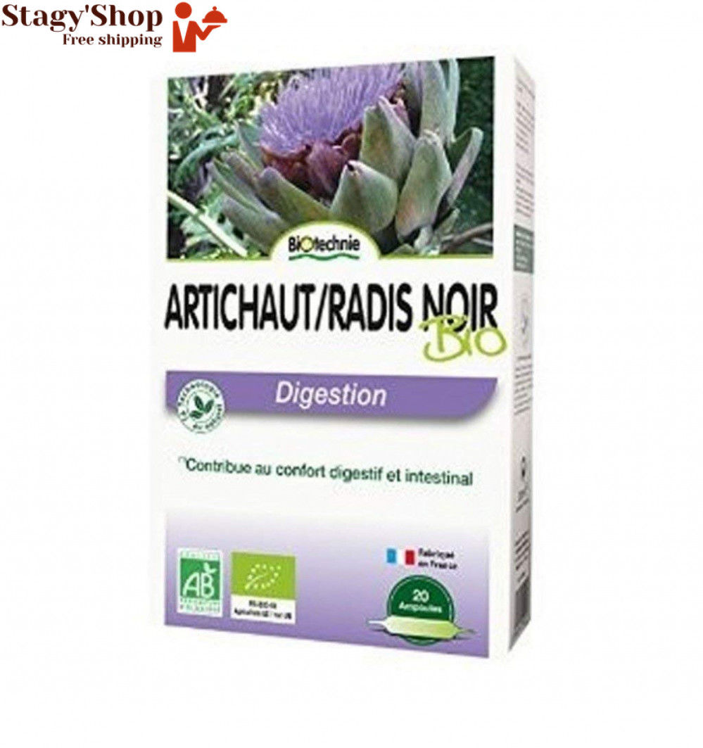 Biotechnie Artichaut Radis Noir Digestion 20 Ampoules