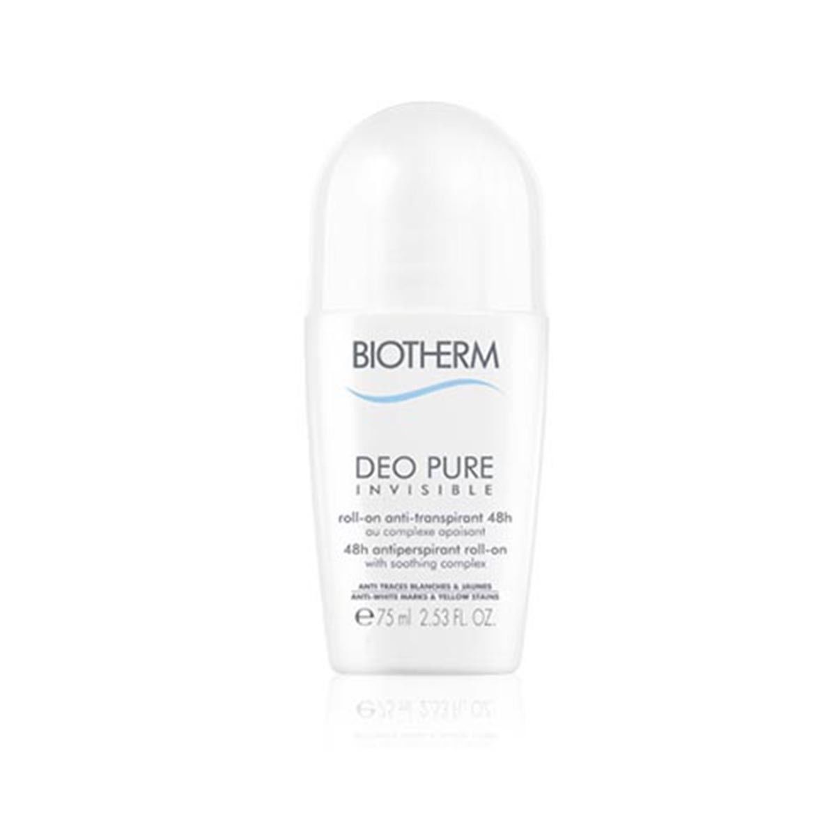 Biotherm Deo Pure Deodorant Invisibleroll On 48h 75 Ml - Flacon-bille 75 Ml