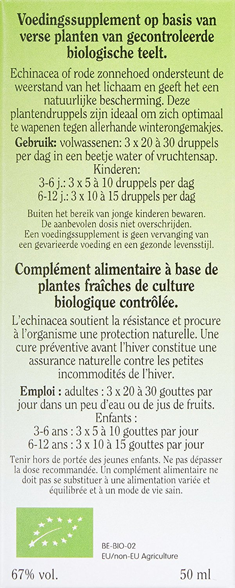 Biover Echinacee - Echinacea Purpurea Teinture Bio 50ml