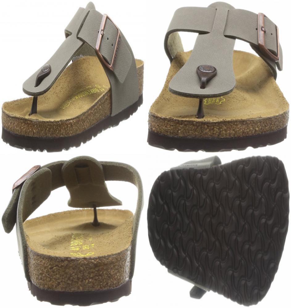 Birkenstock Medina Birko Flor Nubuck Stone Tongs
