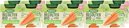 Bledina Les Recoltes Bio Pot Carottes 4m 2 X 130g