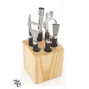 Ustensiles De Cuisine Lot De 6 Support Bois Qualite Francaise.