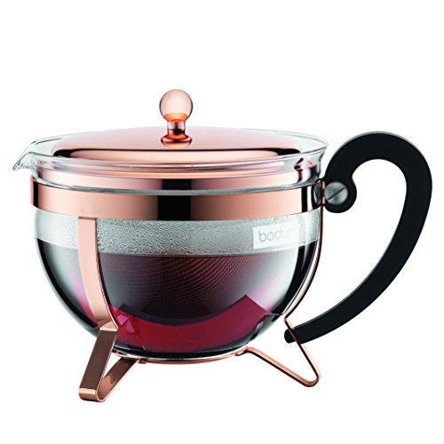 Theiere À Piston 1,5 L 'chambord' Cuivre Rose