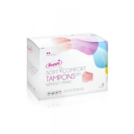 Beppy Éponges Menstruelles Soft + Comfort Dry Tampons Boîte De 8 Blanc