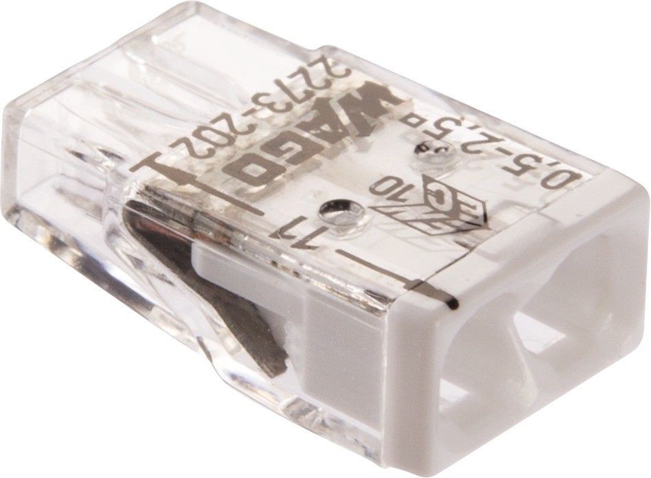 Lot de 100x connexions automatiques 2 bornes - Wago