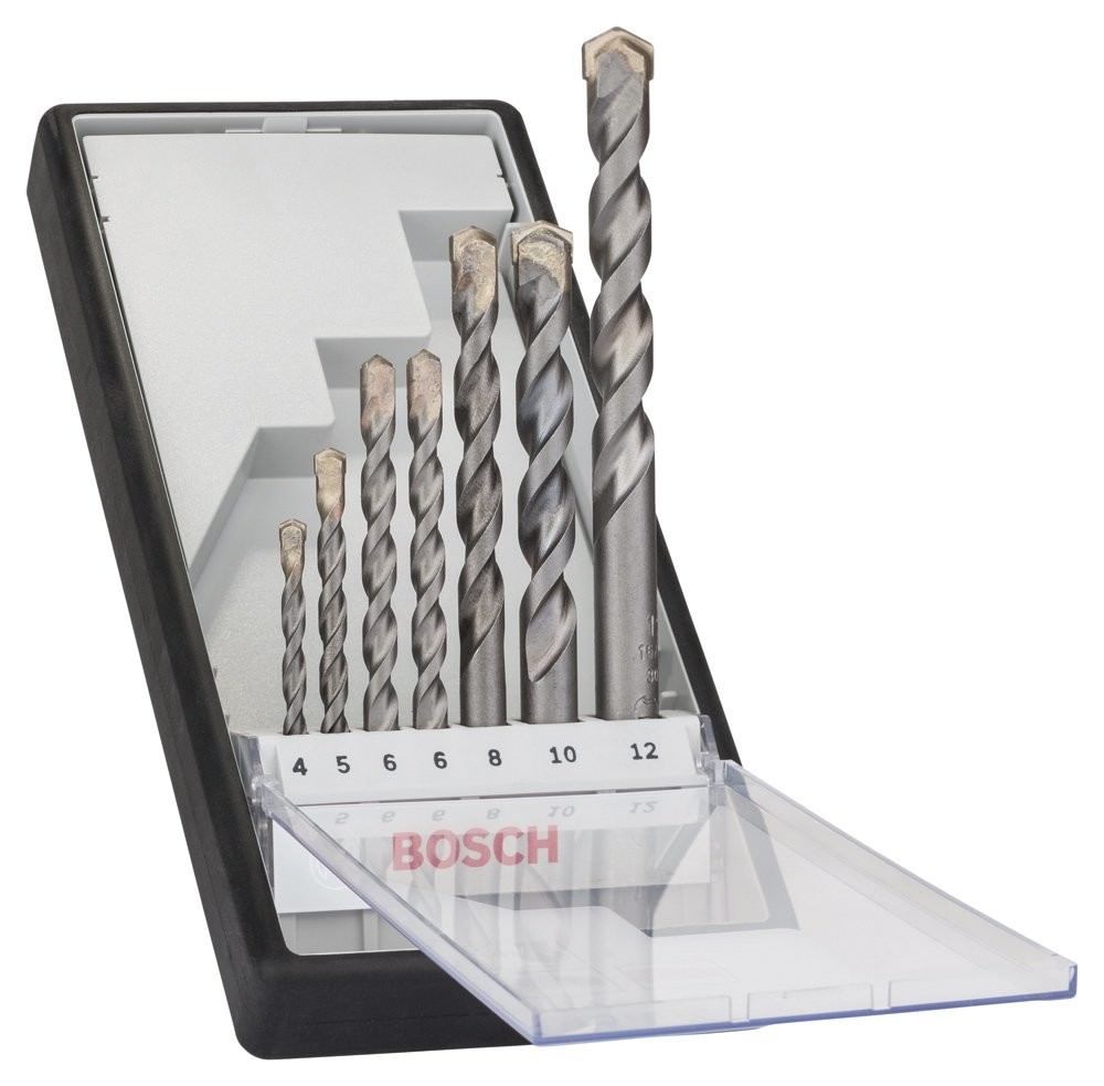 Forets A Beton Bosch Cyl 3 Set De 7 Pieces Carbure Endurant Double Helice En U