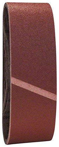 Bosch 2607017155 Set de 9 abrasifs pour Ponceuse a bande 75 x 533 mm Grains 